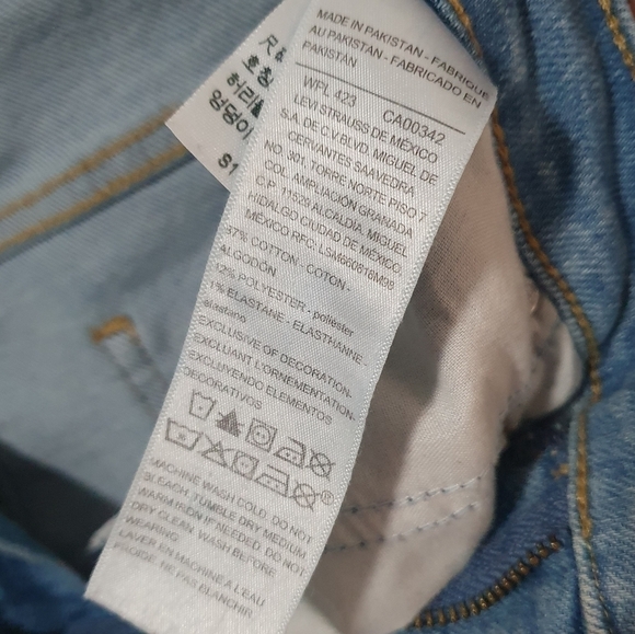 LEVI Heritage High-rise Jean Shorts Women's Plus‎ Size 16 - Picture 6 of 10